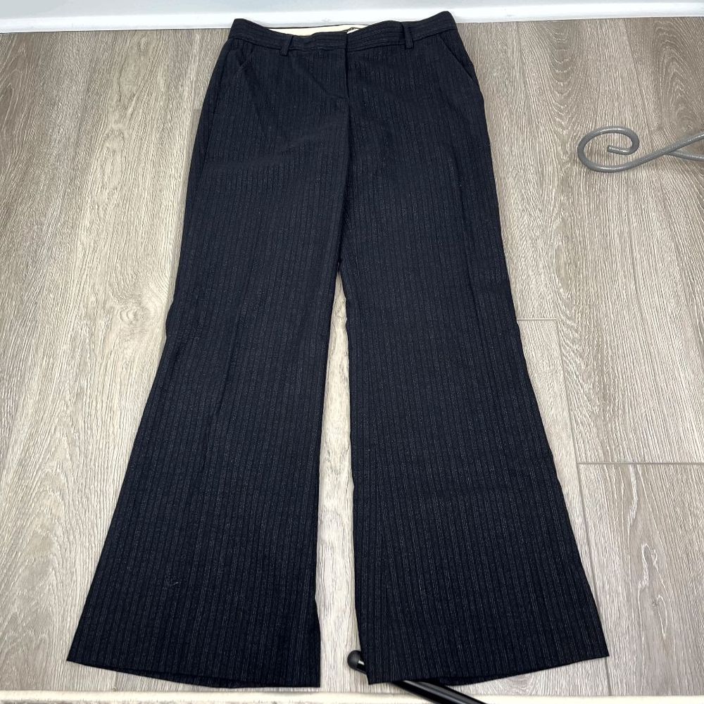 Theory Virgin‎ Wool Dress Pants Grey Black Size 4